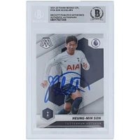 Son Heung-min Tottenham Hotspur Autographed 2021-22 Panini Mosaic EPL #104 Beckett Fanatics Witnessed Authenticated Card