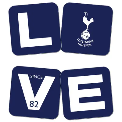 Tottenham Hotspur 4-Pack Love Coasters