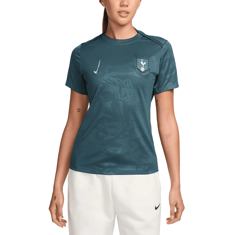 Haut d'avant-match Nike Tottenham Hotspur 2024/25 Academy Pro vert pour femme