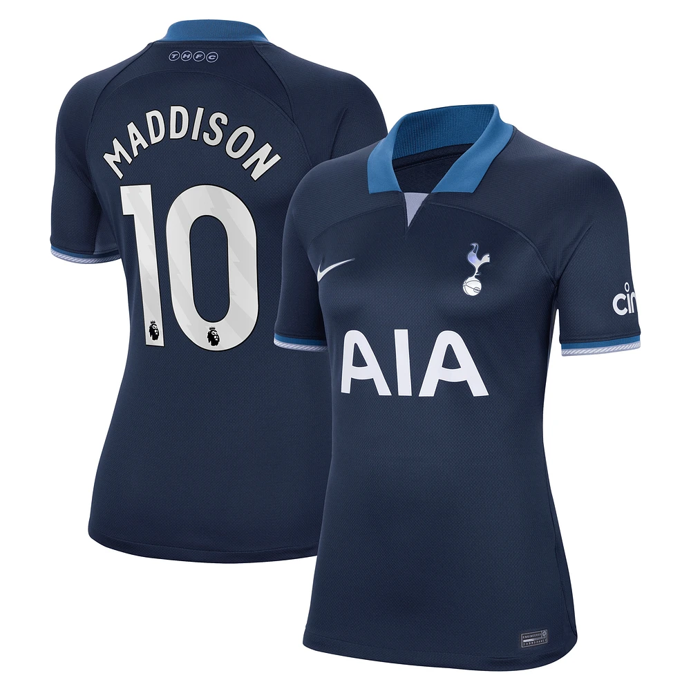 Maillot de joueur Nike James Maddison bleu marine Tottenham Hotspur 2023/24 extérieur Stadium Replica pour femme