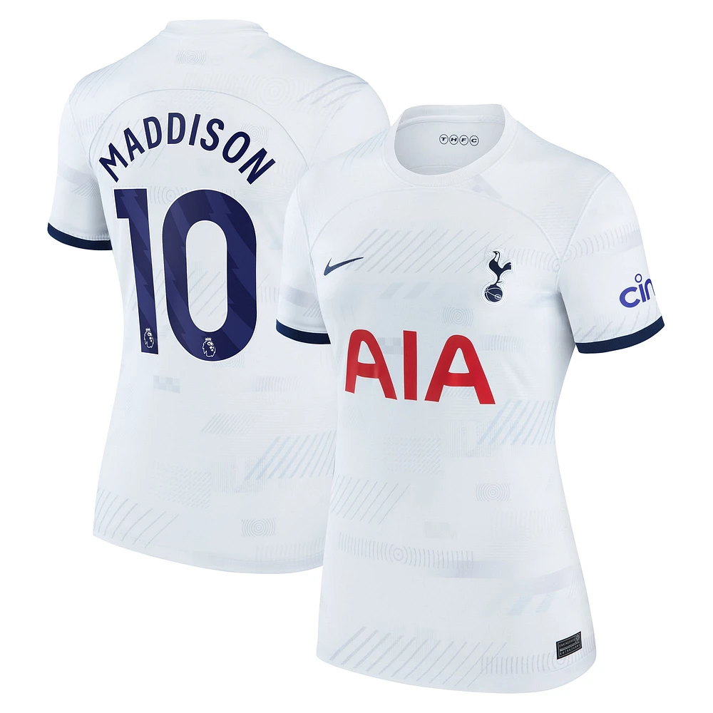 Women's Nike James Maddison White Tottenham Hotspur 2023/24 Home Stadium Replica Player Jersey