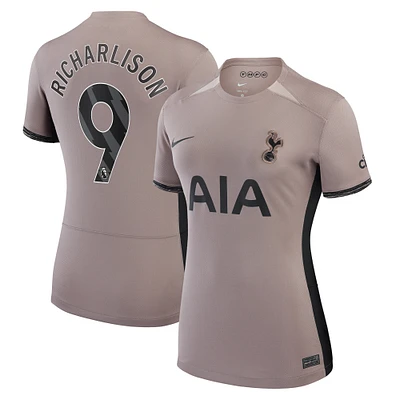 Maillot de joueur Nike Richarlison Tan Tottenham Hotspur 2023/24 Third Stadium Replica pour femme