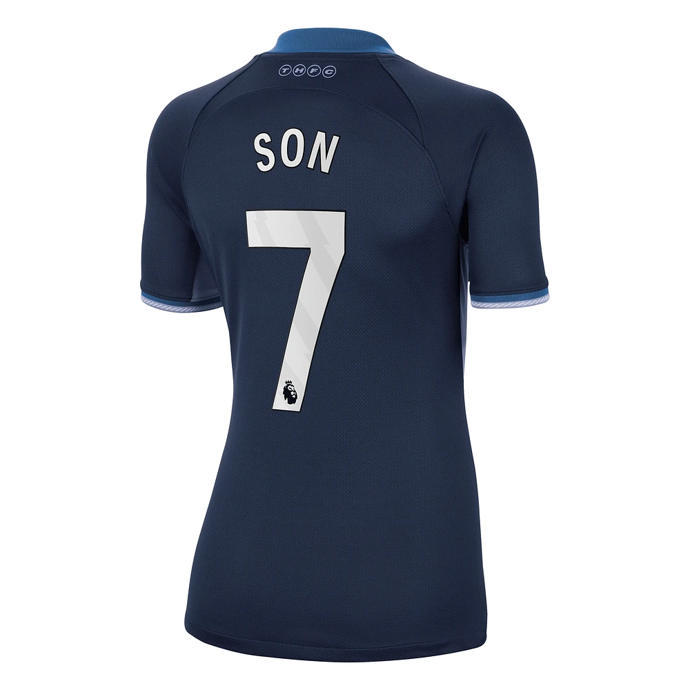 Maillot Tottenham Hotspur 2023/24 Extérieur Stadium Replica Player Nike Son Heung-Min Femme Bleu Marine