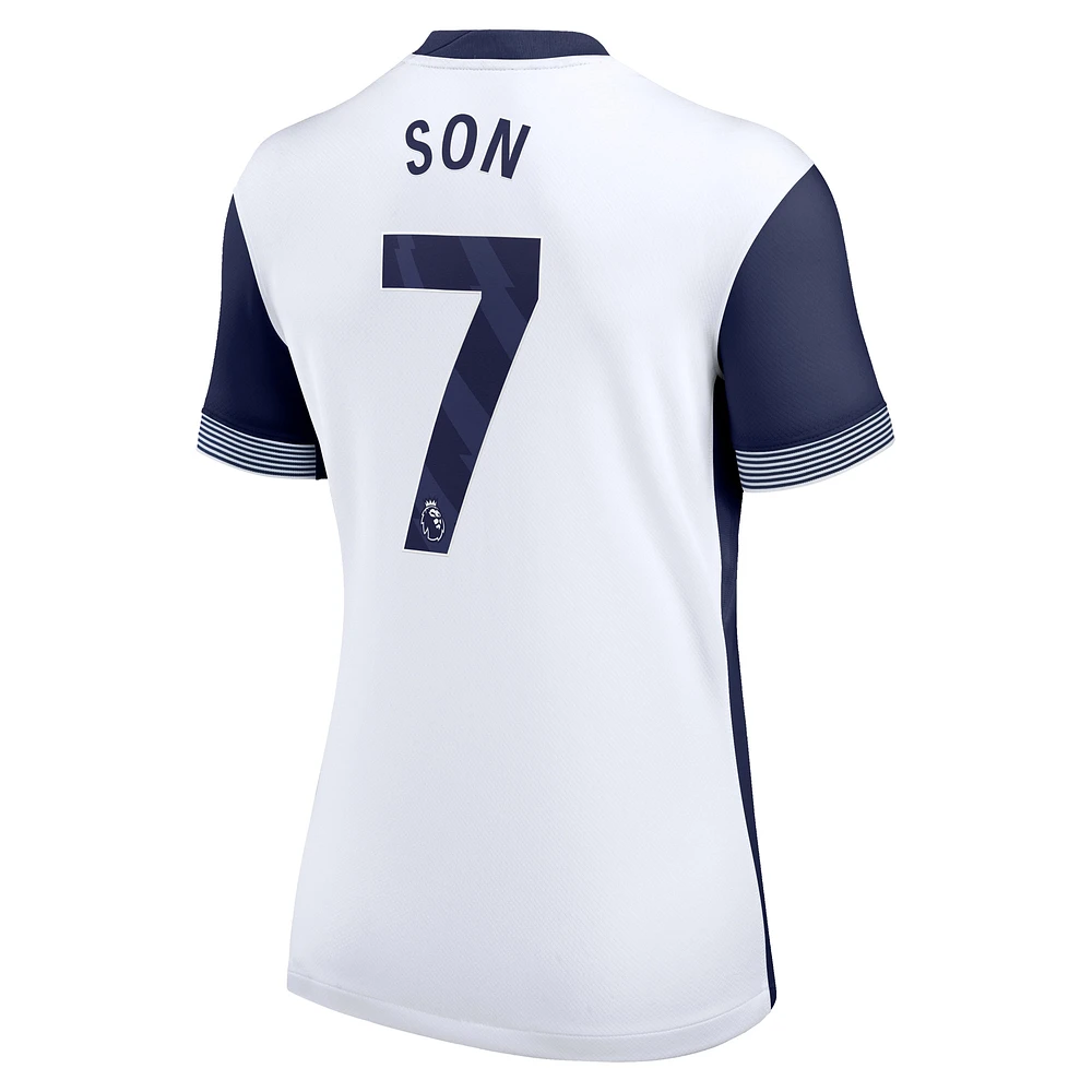 Maillot de joueur réplique domicile Nike Son Heung-Min Tottenham Hotspur 2024/25 blanc pour femme