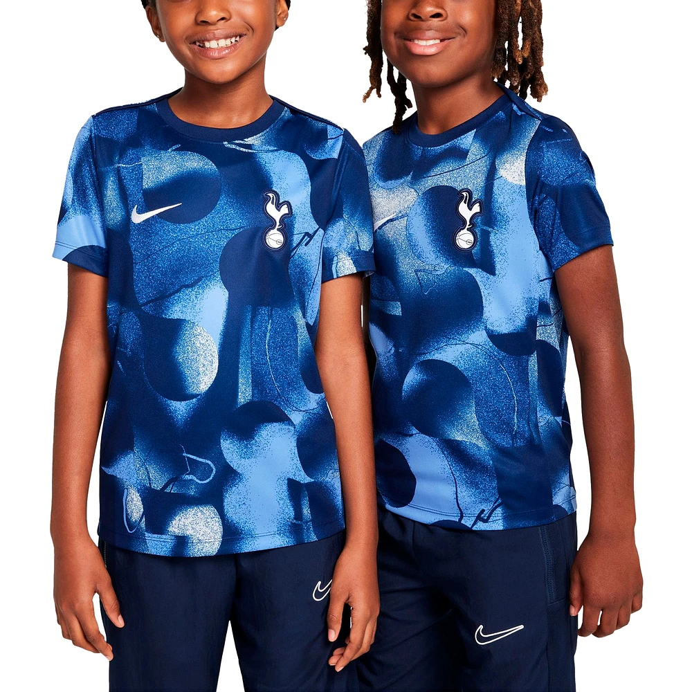 Haut d'avant-match Nike bleu Tottenham Hotspur 2024/25 Academy Pro pour enfant