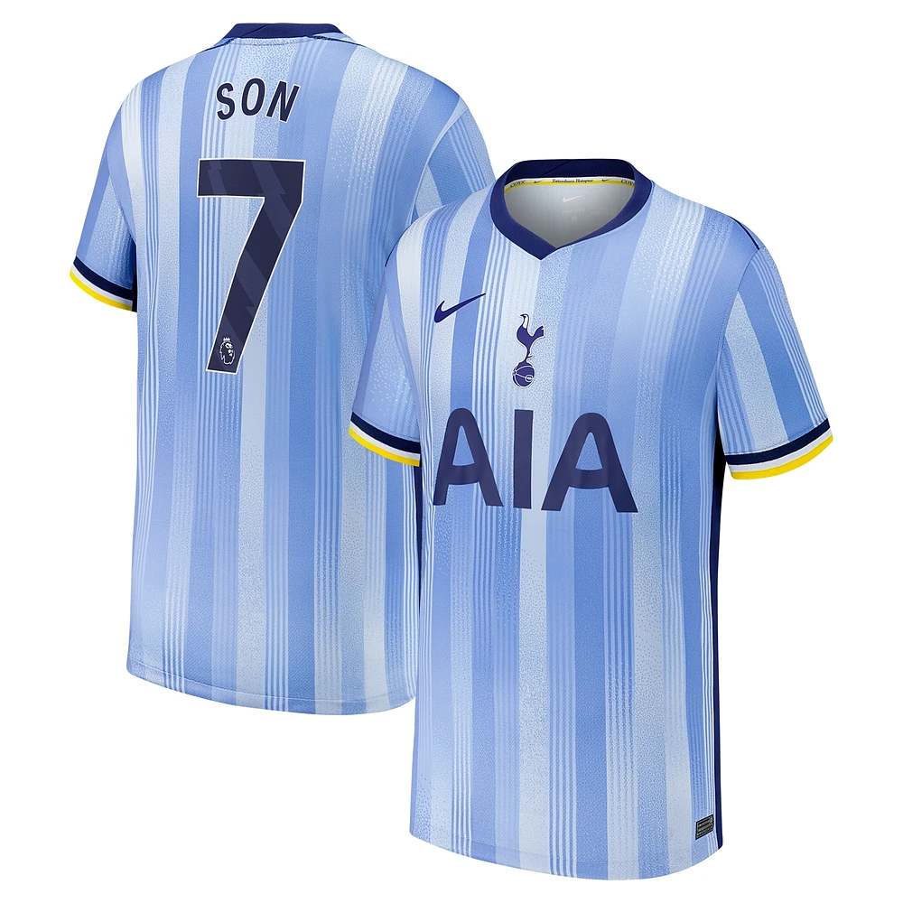 Maillot de joueur réplique Nike Son Heung-Min pour jeune Tottenham Hotspur 2024/25 extérieur bleu