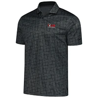 Polo Nike Tour Championship Victory Performance imprimé intégral pour homme, noir