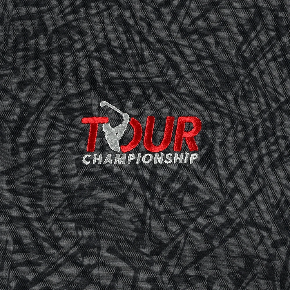 Polo Nike Tour Championship Victory Performance imprimé intégral pour homme, noir