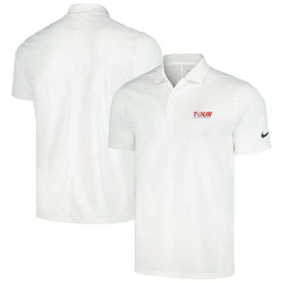 Men's Nike  White TOUR Championship Victory Solid Performance Polo
