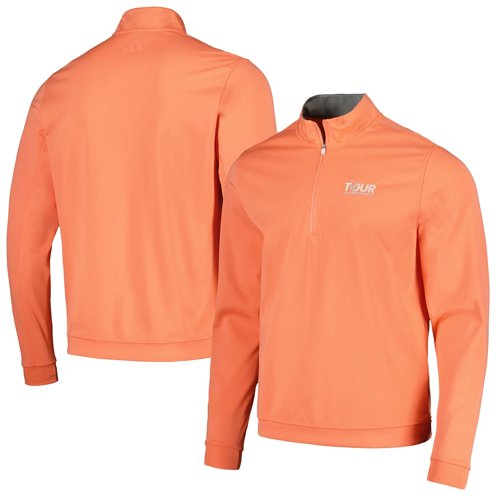 Haut adidas Coral TOUR Championship Elevated Tri-Blend Quarter-Zip pour hommes