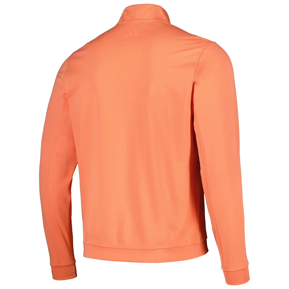 Haut adidas Coral TOUR Championship Elevated Tri-Blend Quarter-Zip pour hommes