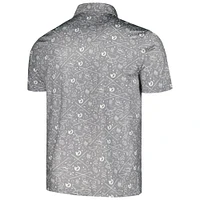 Men's Barstool Golf Gray TOUR Championship Printed Polo