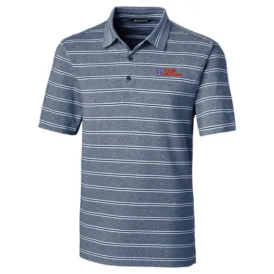 TOUR Championship Cutter & Buck Forge Heather Stripe Polo - Navy