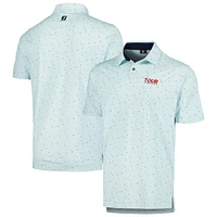 Men's FootJoy Aqua TOUR Championship Tweed Texture Stretch Pique ProDry Polo