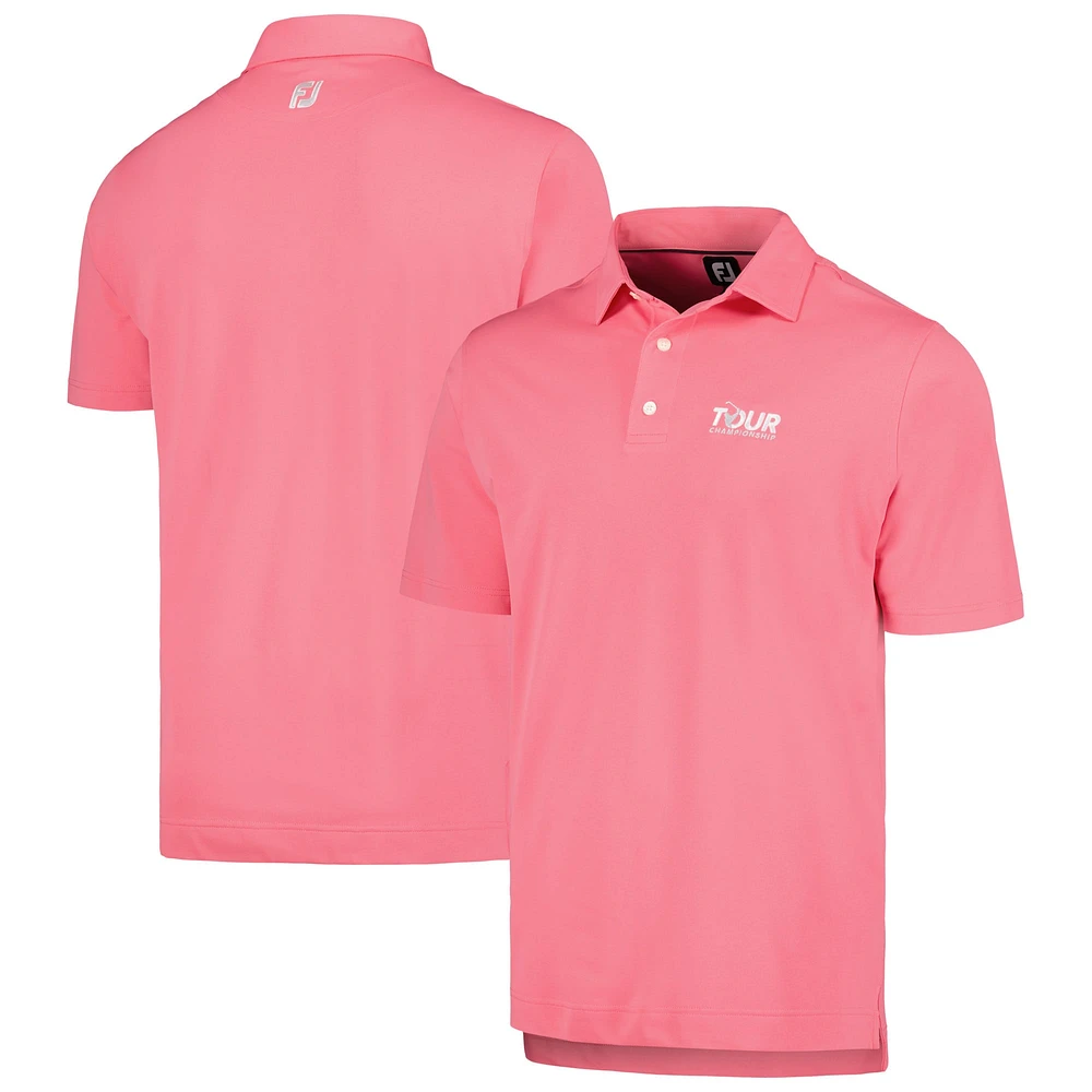 Men's FootJoy Pink TOUR Championship ProDry Performance Stretch Pique Solid Polo