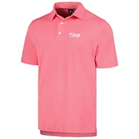 Men's FootJoy Pink TOUR Championship ProDry Performance Stretch Pique Solid Polo