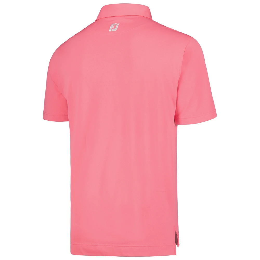 Men's FootJoy Pink TOUR Championship ProDry Performance Stretch Pique Solid Polo