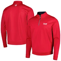 Sweat à demi-zip FootJoy Tour Championship rouge pour homme