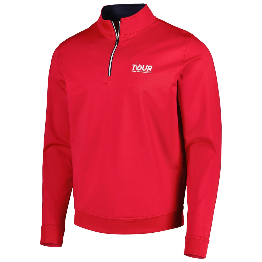 Sweat à demi-zip FootJoy Tour Championship rouge pour homme