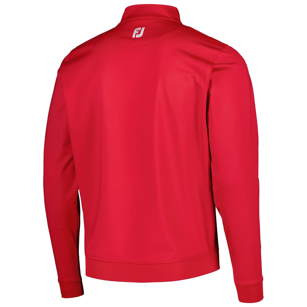 Sweat à demi-zip FootJoy Tour Championship rouge pour homme