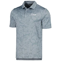 Polo Levelwear Tour Championship Tilt gris pour homme