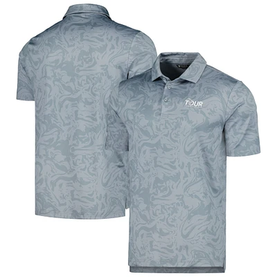 Polo Levelwear Tour Championship Tilt gris pour homme