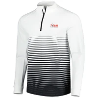 Men's Levelwear White TOUR Championship Beam Quarter-Zip Jacket