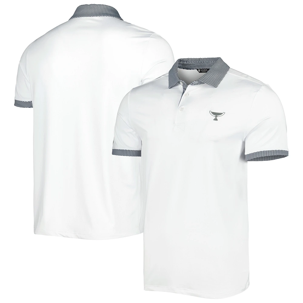 Polo blanc Levelwear TOUR Championship Thomas pour homme