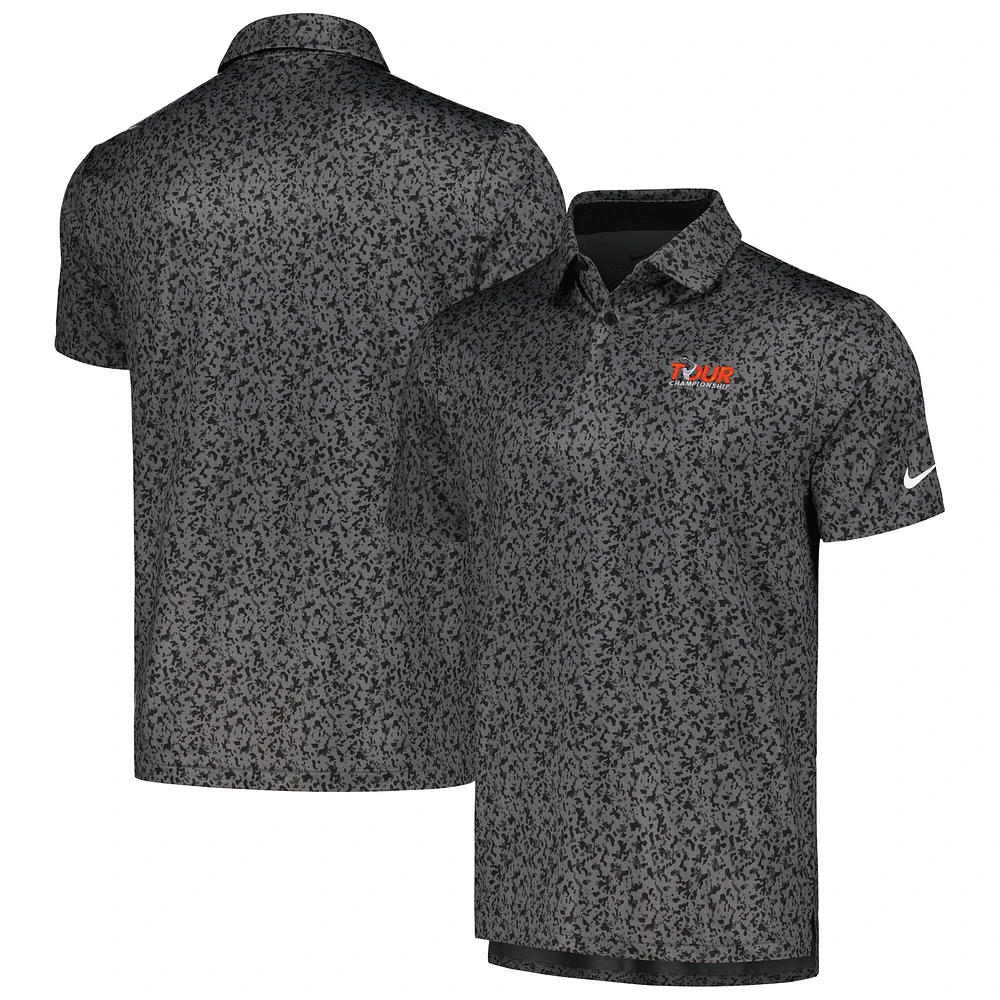 Polo Nike TOUR Championship Micro Camo Performance pour Homme Noir