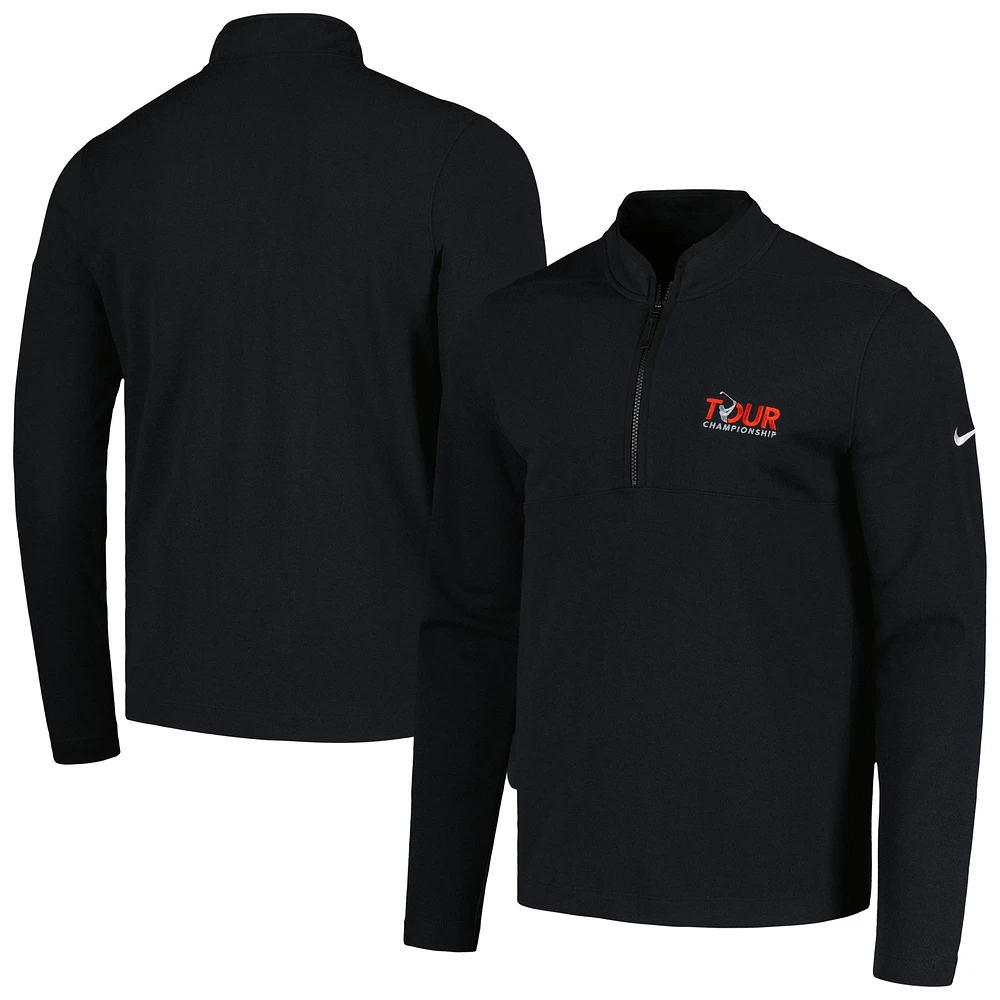 Men's Nike Black TOUR Championship Performance Victory Half-Zip Top