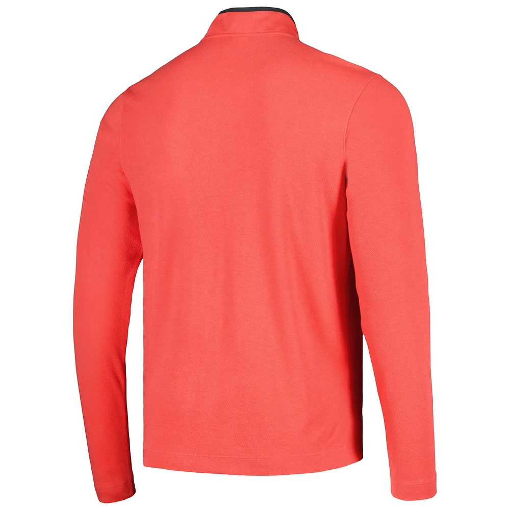 Men's Nike Coral TOUR Championship Victory Performance Half-Zip Top