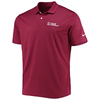 Men's Nike Maroon TOUR Championship Victory Solid Performance Polo