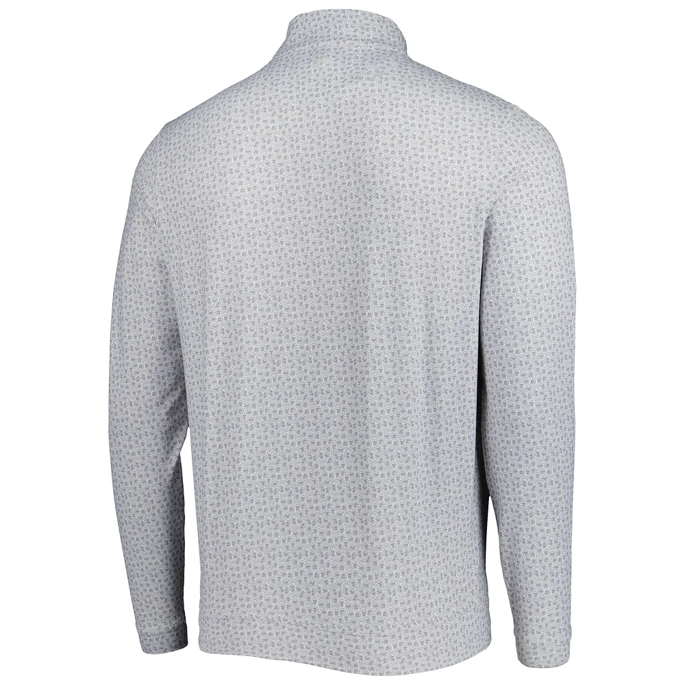 Haut à quart de zip Peter Millar White TOUR Championship Perth Performance pour hommes