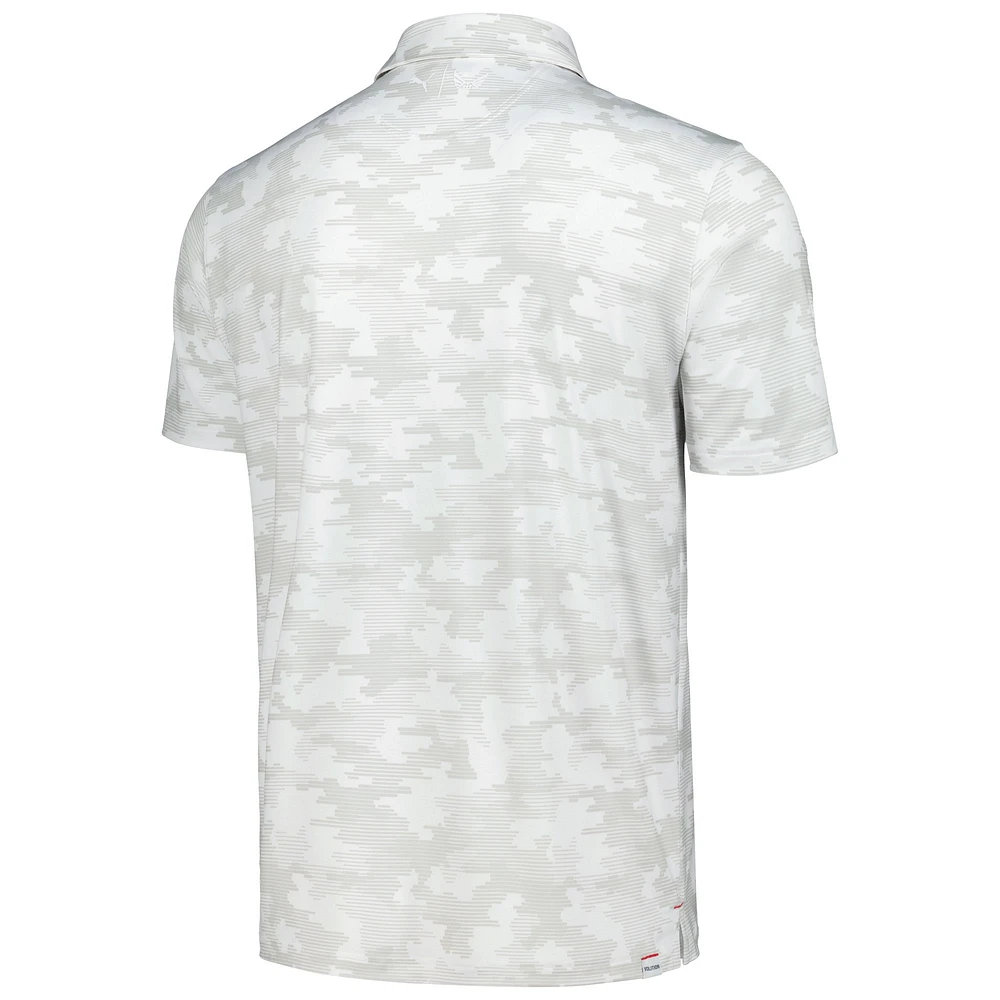 Polo Puma x Volition America blanc TOUR Championship Camo Cover pour hommes