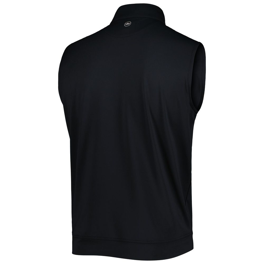 Men's TOUR Championship Peter Millar Black Galway Performance Quarter-Zip Vest