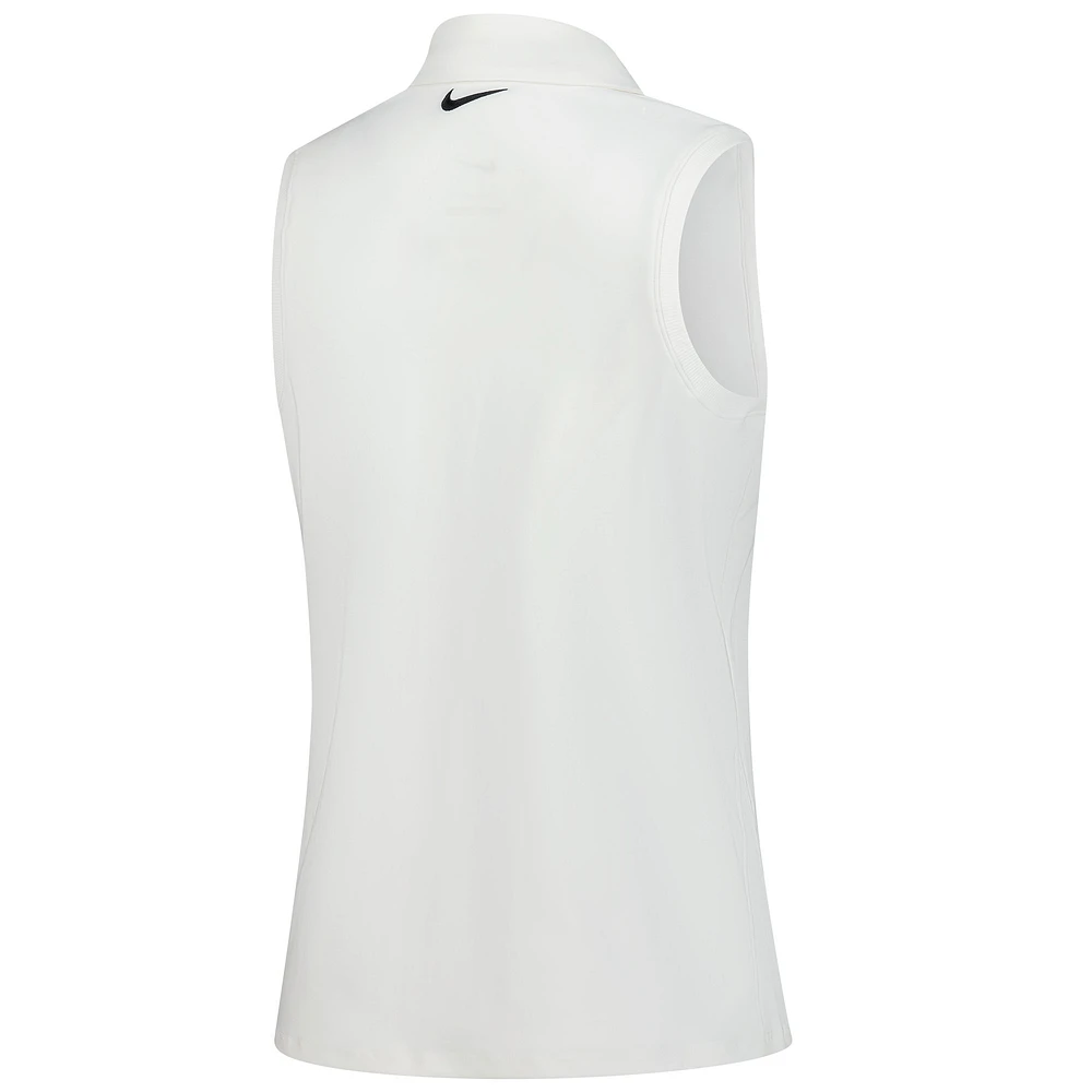 Women's Nike  White TOUR Championship Victory Performance Sleeveless Polo
