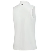 Women's Nike  White TOUR Championship Victory Performance Sleeveless Polo