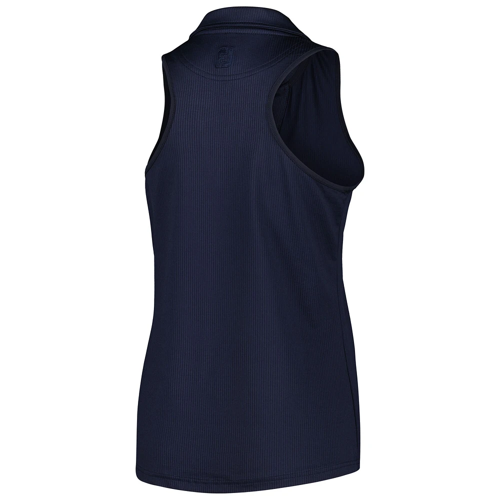 Women's FootJoy Navy TOUR Championship V-Neck Tank Top