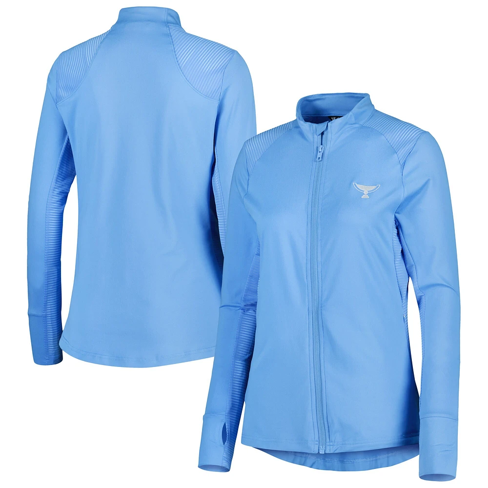 Veste Tessa Full-Zip Levelwear Tour Championship bleue pour femme