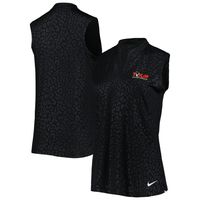 Women's Nike Black TOUR Championship Victory Performance V-Neck Polo