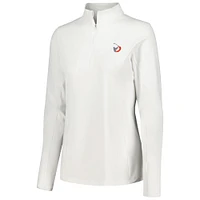 Women's Peter Millar White TOUR Championship Sun Quarter-Zip Top