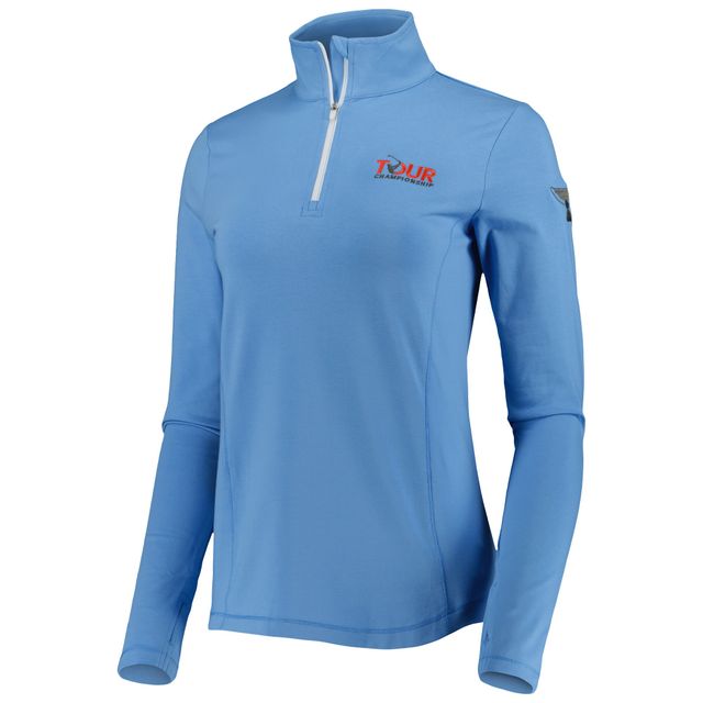 Sweat tasc Performance bleu clair TOUR Championship Recess Quarter-Zip pour femme