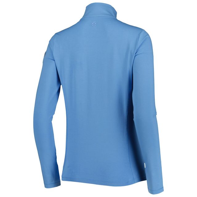 Sweat tasc Performance bleu clair TOUR Championship Recess Quarter-Zip pour femme