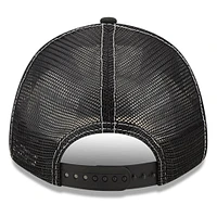 Men's New Era Black TRACKHOUSE RACING 99/1 9FORTY Snapback Adjustable Trucker Hat