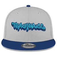 Men's New Era  Gray/Blue TRACKHOUSE RACING Graffiti 9FORTY Adjustable Hat