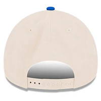 Men's New Era White/Blue Trackhouse Racing 9FORTY A-Frame Adjustable Hat
