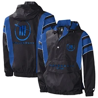 Veste à enfiler demi-pression TRACKHOUSE RACING Impact Starter Black/Royal pour homme