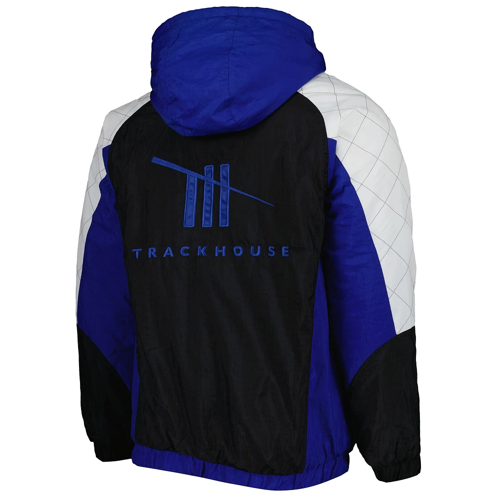 Veste pour homme Starter Blue/Black TRACKHOUSE RACING The Body Check Half-Snap Pullover