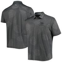 Men's Tommy Bahama Charcoal TRACKHOUSE RACING Palm Coast Delray Frond IslandZone Polo