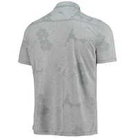 Polo gris Tommy Bahama TRACKHOUSE RACING Miramar Blooms pour homme